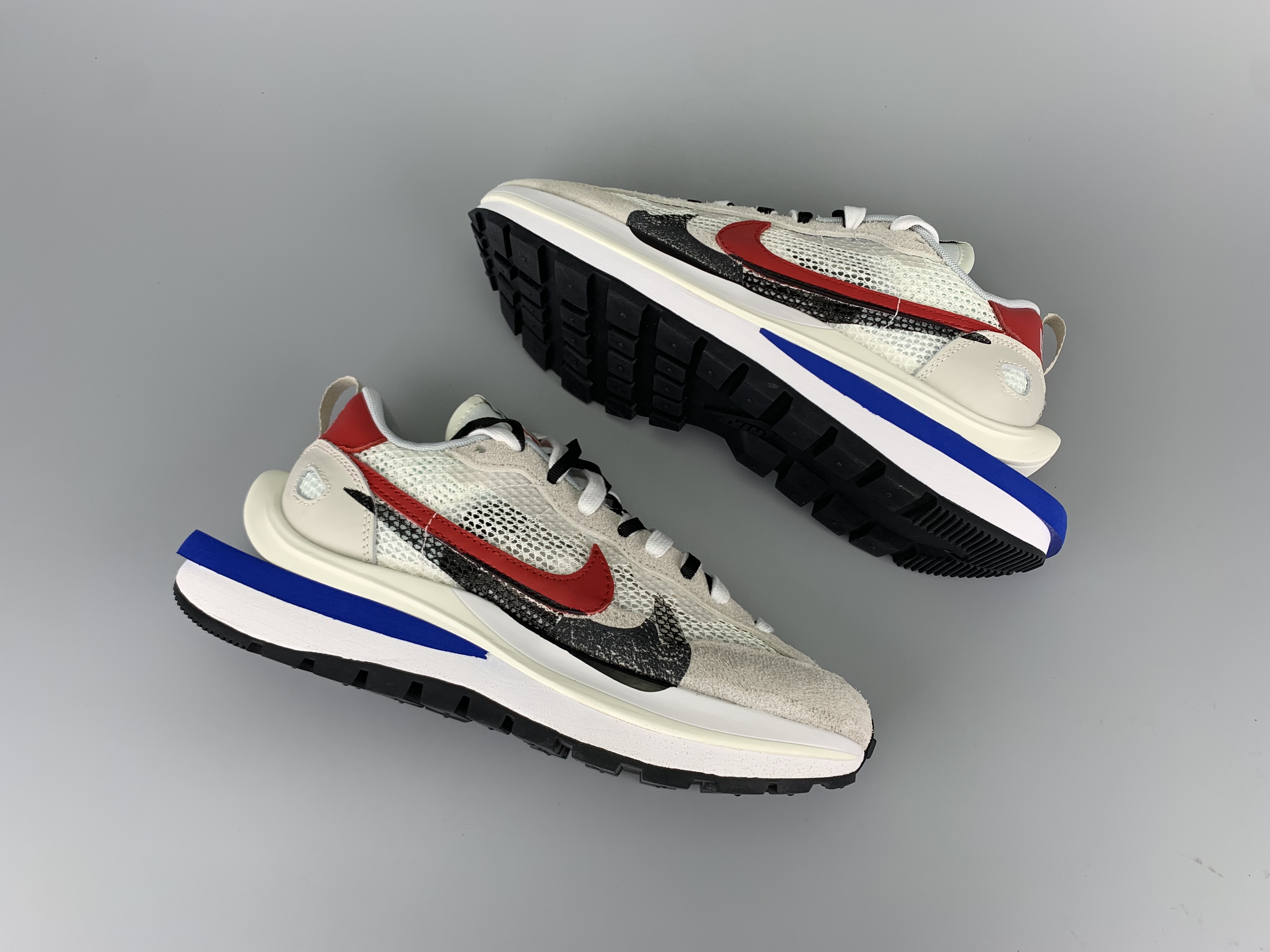 2020 Nike Sacai White Black Red Blue Running Shoes